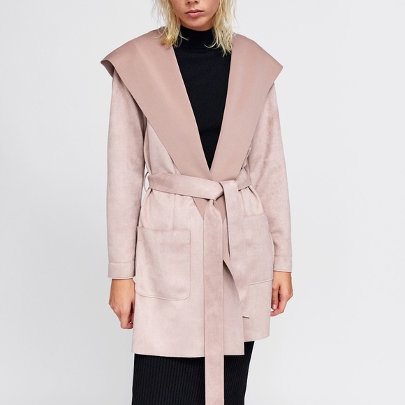 hooded coat zara
